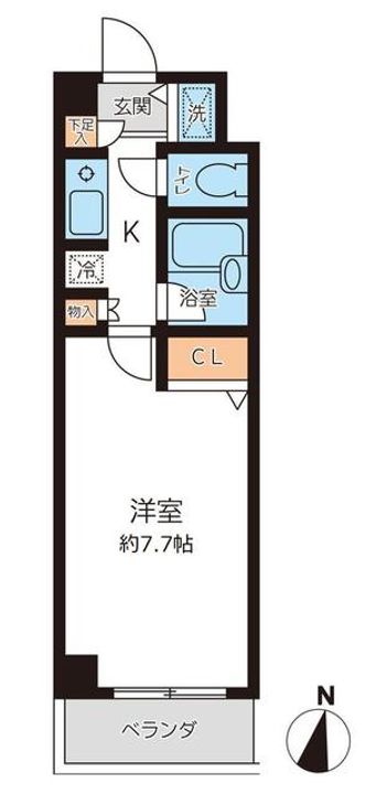 東京都国分寺市南町3(マンション)の賃貸物件の間取り
