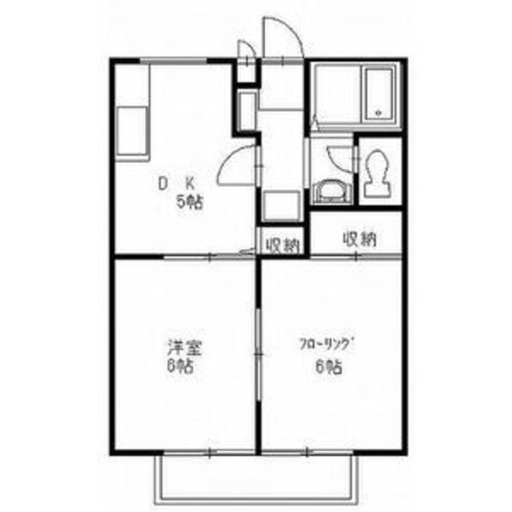 ひまわり Hの間取り