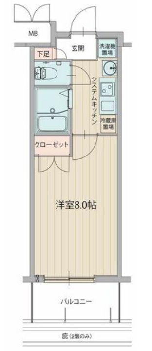 愛知県名古屋市天白区原1(マンション)の賃貸物件の間取り