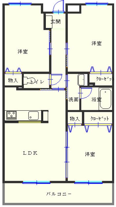 リヴェール・J・34の間取り