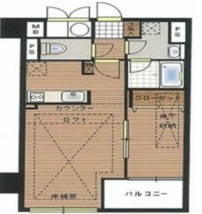 ルジェンテリベル日本橋浜町の間取り
