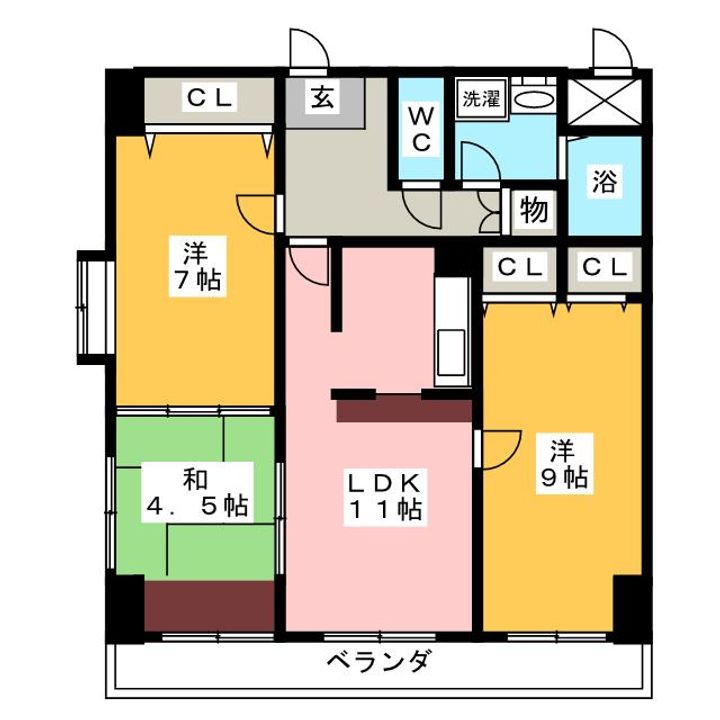 ロイヤルメゾン林の間取り