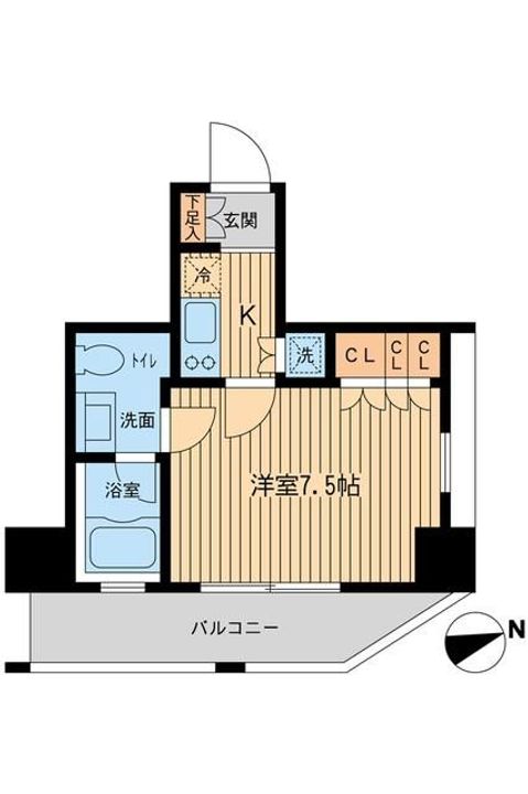 東京都品川区南大井3(マンション)の賃貸物件の間取り