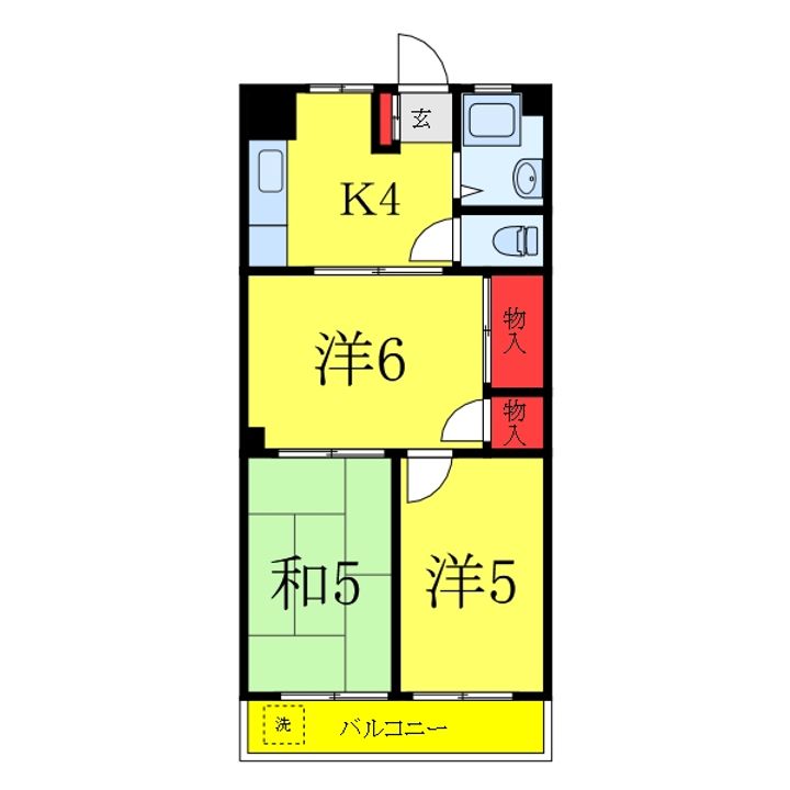 いそべマンションの間取り