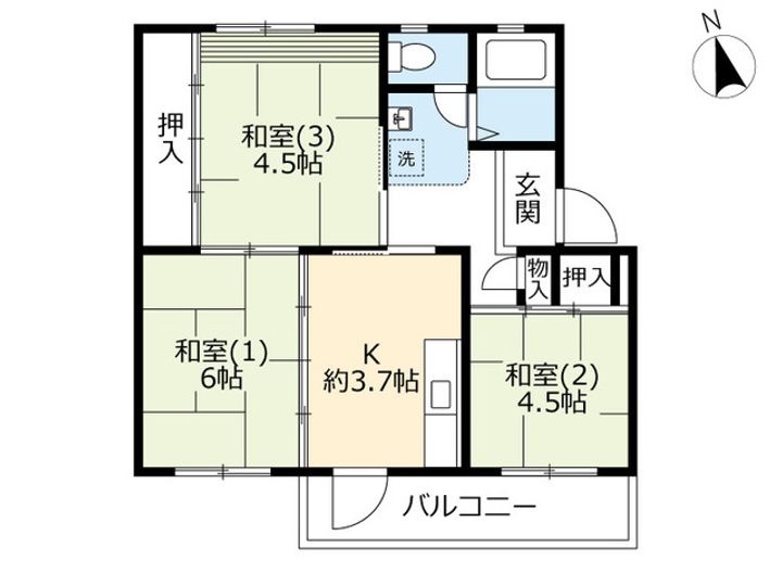 UR鶴山台の間取り