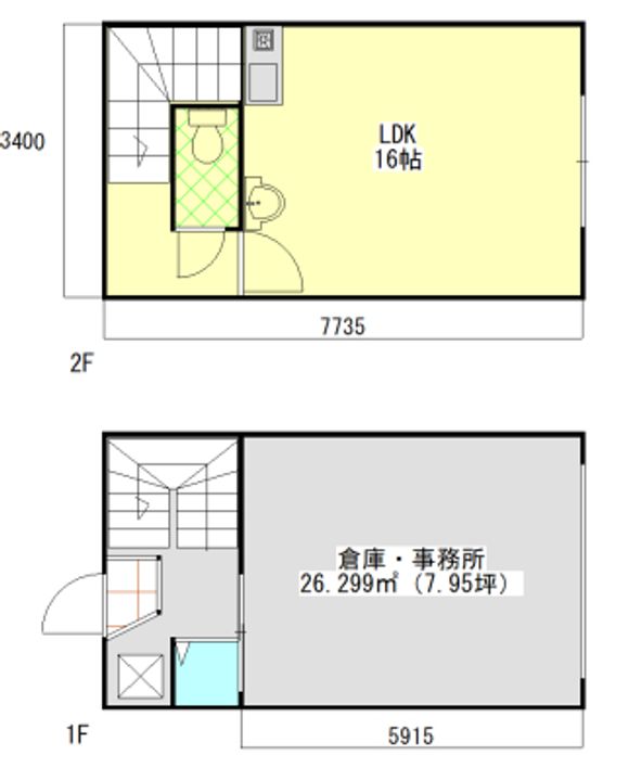 岡山県岡山市東区西大寺中野本町(一戸建)の賃貸物件の間取り