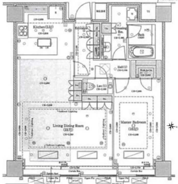大阪府大阪市北区堂島2(マンション)の賃貸物件の間取り