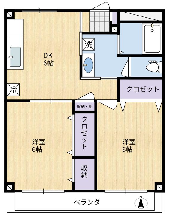 ベルメゾンVの間取り
