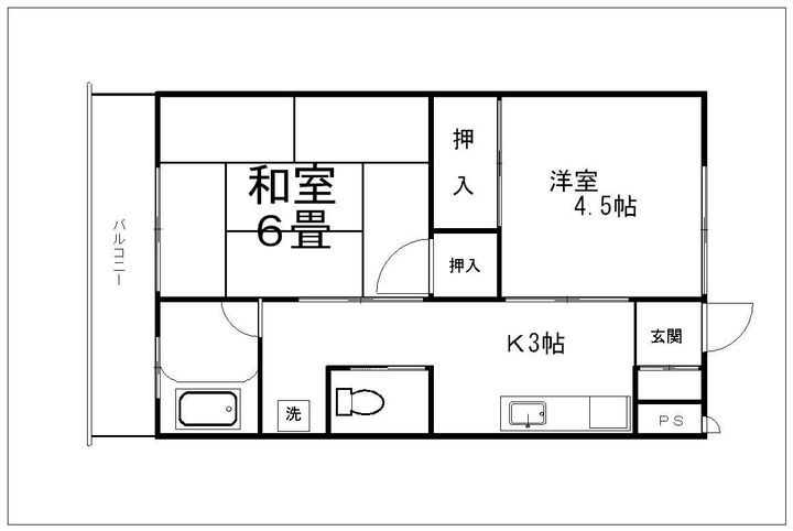 コーポハギハラの間取り