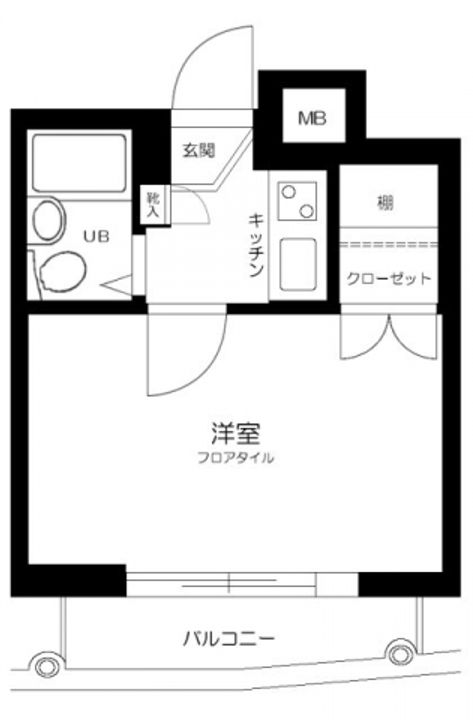 東京都文京区千駄木4(マンション)の賃貸物件の間取り