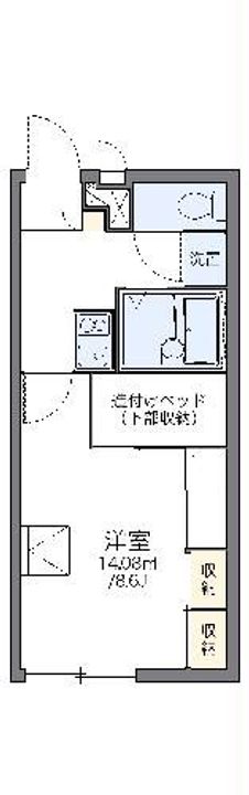 レオパレス勝倉の間取り