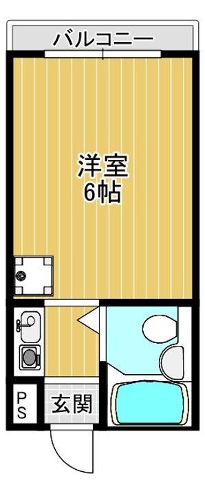 大阪府寝屋川市池田中町(マンション)の賃貸物件の間取り