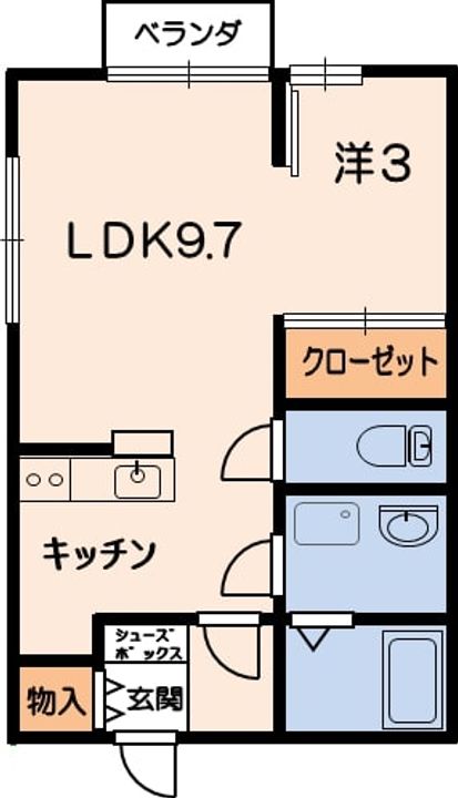 コーポミネルバ21の間取り