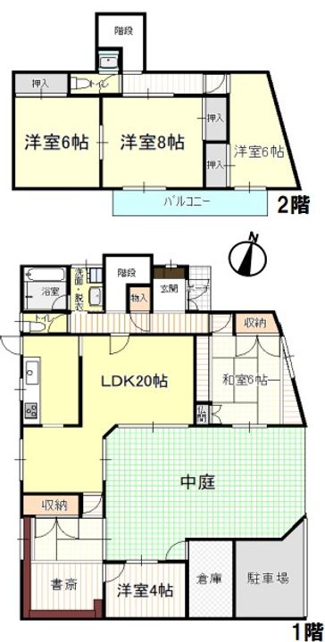 宮城県仙台市太白区八木山弥生町(一戸建)の賃貸物件の間取り