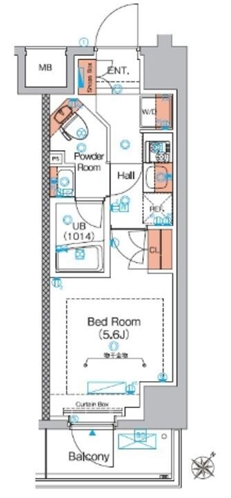 神奈川県横浜市南区通町1(マンション)の賃貸物件の間取り