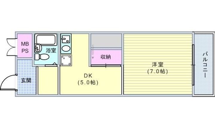 大阪府大阪市東住吉区矢田1(マンション)の賃貸物件の間取り