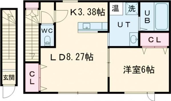 コスモアベニュー川端の間取り