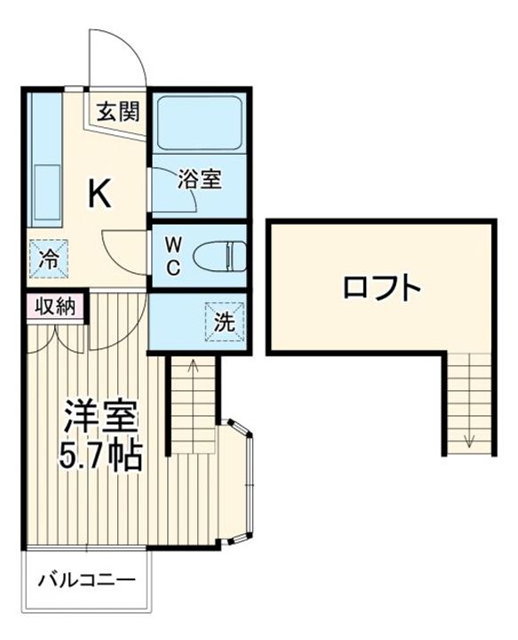 檜ハイツの間取り
