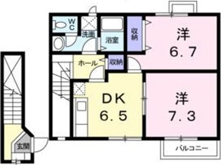 アヴァンガーデンVの間取り