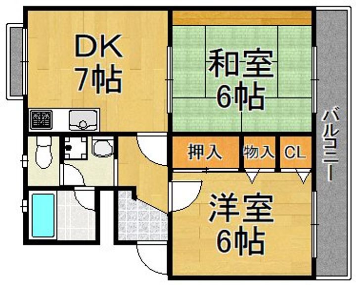 青葉ハイツの間取り