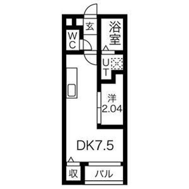 プラシード幸町の間取り