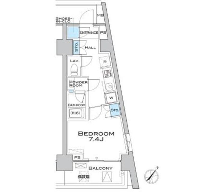 東京都品川区小山4(マンション)の賃貸物件の間取り