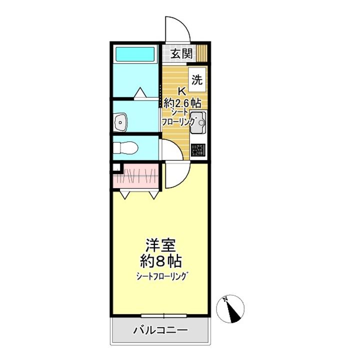 レ セレニタ 松庵の間取り