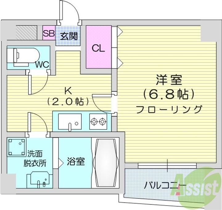 ラピス雨宮の間取り