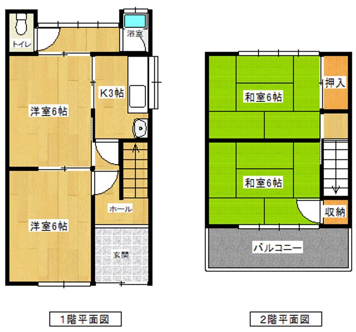 岐阜県岐阜市鏡島中2(一戸建)の賃貸物件の間取り