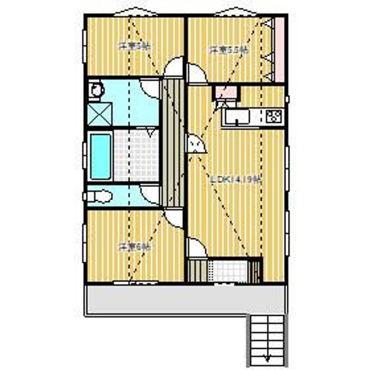 神奈川県相模原市南区若松5(アパート)の賃貸物件の間取り