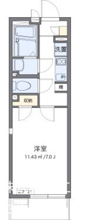 東京都八王子市八木町(アパート)の賃貸物件の間取り
