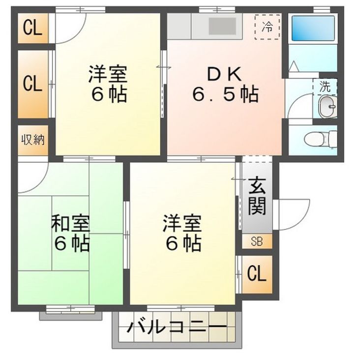 アルカディアプラック Bの間取り
