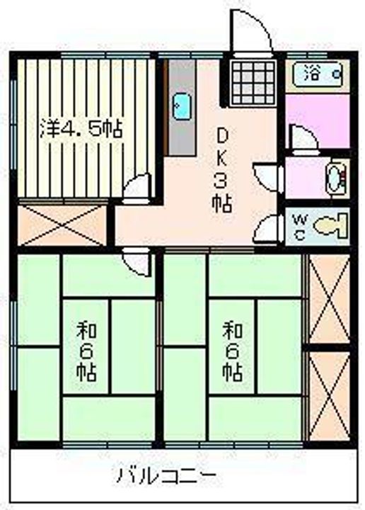 稲葉ハイツの間取り