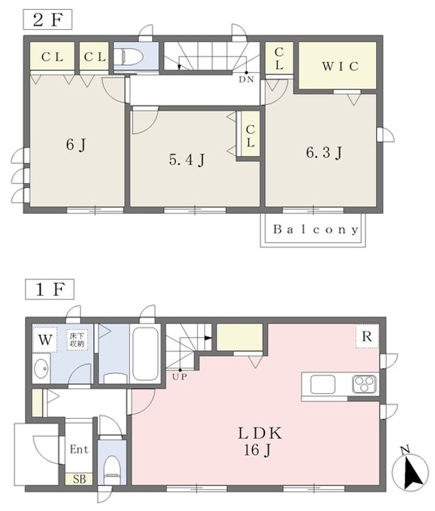 東京都杉並区浜田山4(一戸建)の賃貸物件の間取り