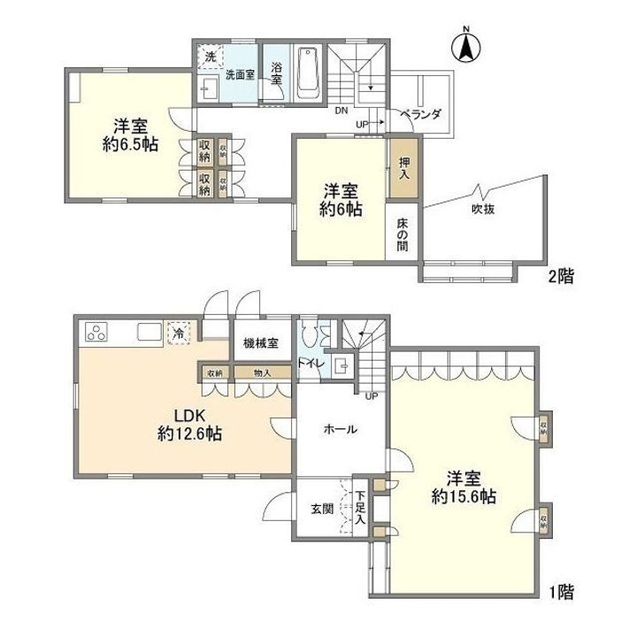 東京都練馬区富士見台2(一戸建)の賃貸物件の間取り