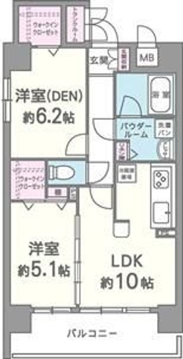 北梅田の間取り