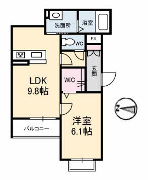 広島県福山市今津町7(マンション)の賃貸物件の間取り