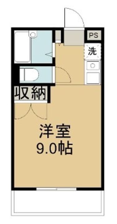 岡山県倉敷市中庄の賃貸アパートの間取り