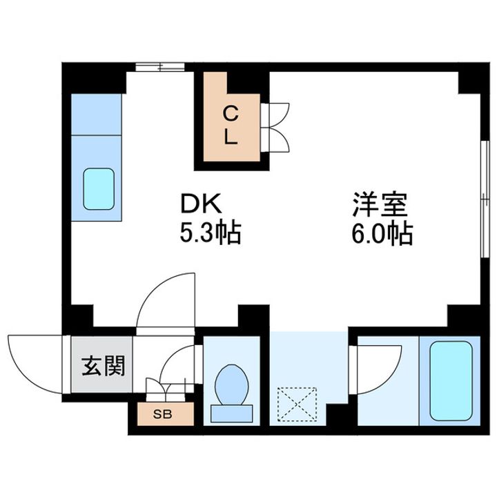 Uハウス北26条の間取り