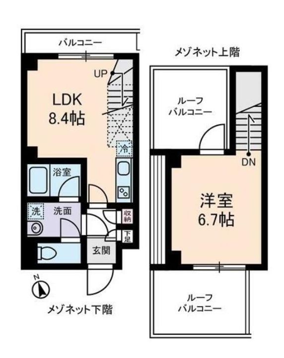 メゾンヌーヴェルの間取り