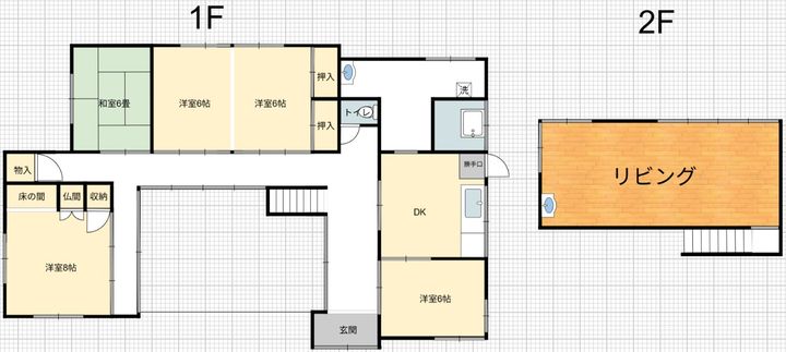 新潟県上越市国府2(一戸建)の賃貸物件の間取り