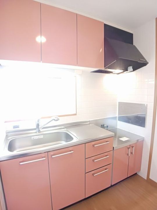 広島県福山市駅家町大字万能倉(アパート)の賃貸物件のキッチン