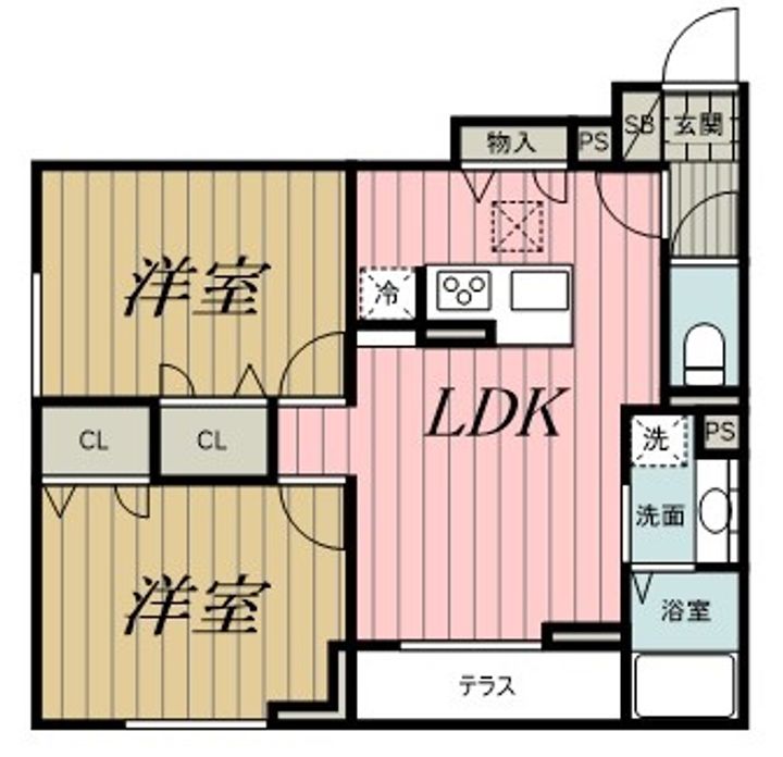 千葉県千葉市中央区新宿1(アパート)の賃貸物件の間取り