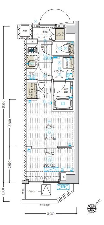 ブライズ鷺沼の間取り