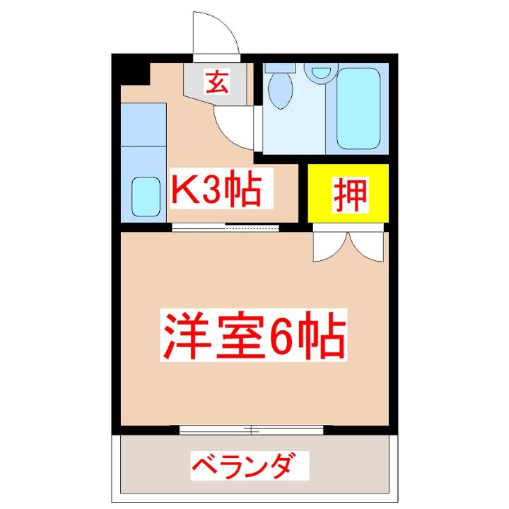 メゾン唐湊第一ビルの間取り