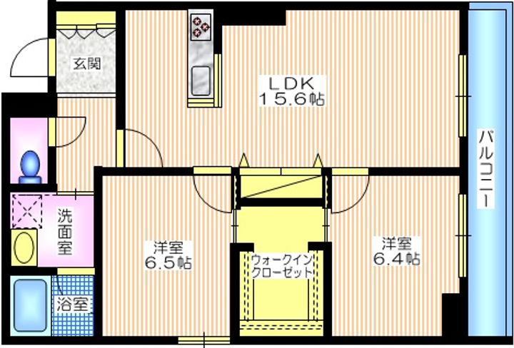 神奈川県横浜市港北区下田町2(マンション)の賃貸物件の間取り