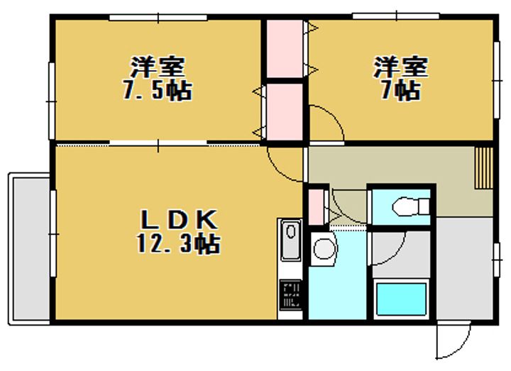マンションカッコーの間取り