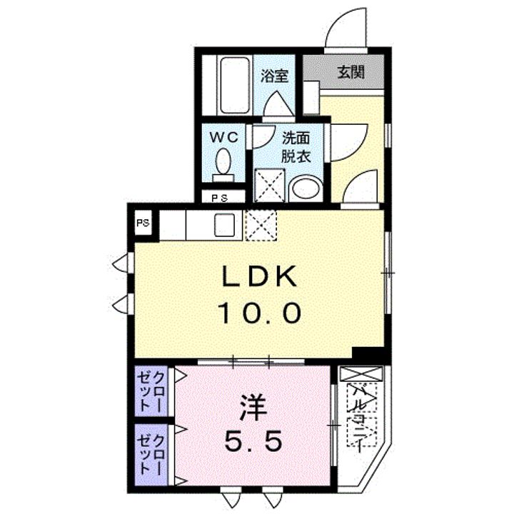 東京都品川区西大井2(マンション)の賃貸物件の間取り