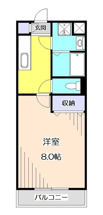 東京都東村山市久米川町4(マンション)の賃貸物件の間取り
