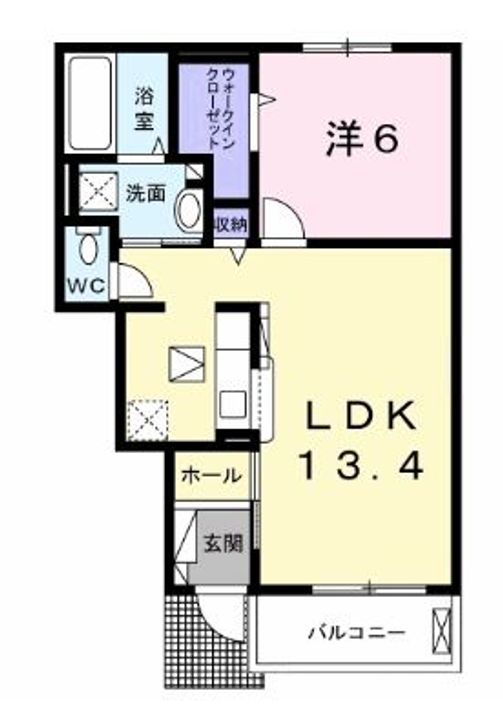 高知県安芸市東浜(アパート)の賃貸物件の間取り